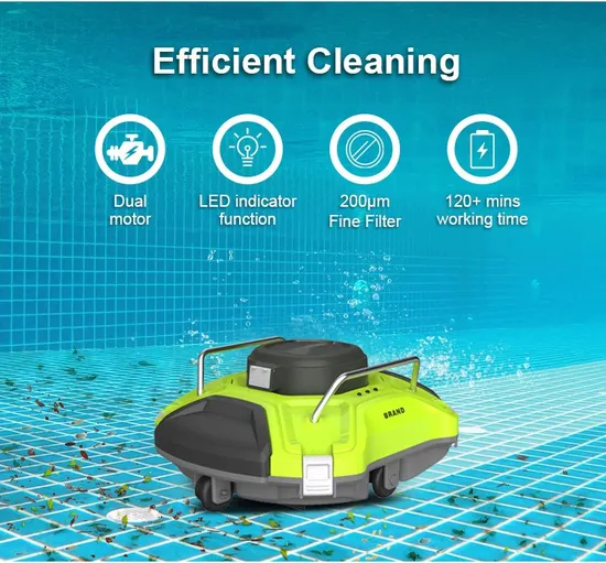 Cleaner robótico de piscina inalámbrica de alta calidad