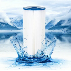 5 micron 10 'x 4.5 ' Sedimento plisado Cartucho de reemplazo de filtro de agua Sedimento de la casa entera Compatible con FXHSC, ECP5-BB, R50-BB, RS6