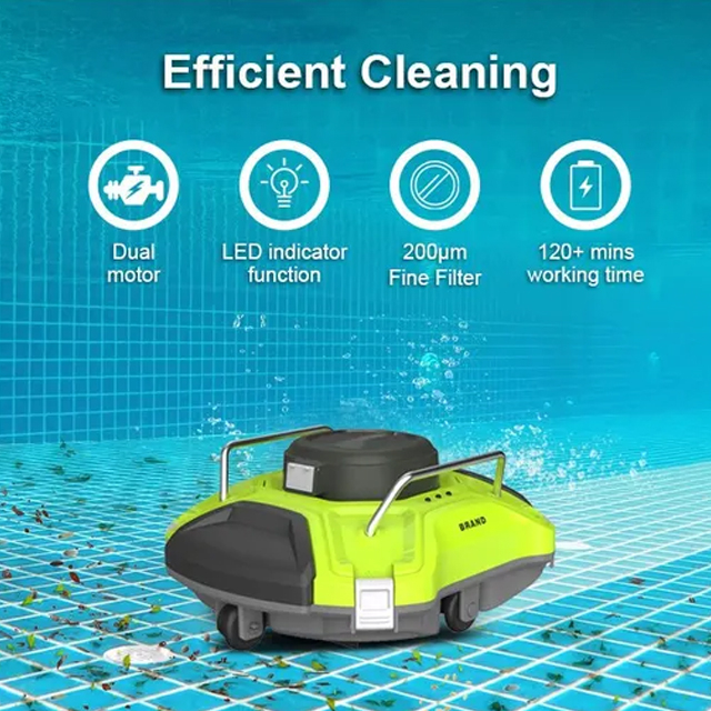 Cleaner robótico de piscina inalámbrica de alta calidad