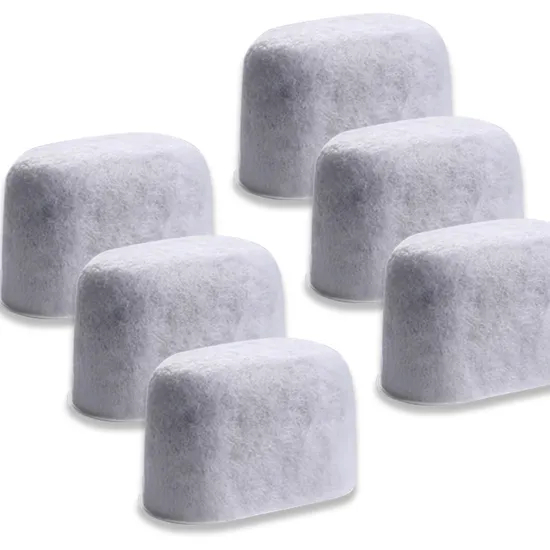 Precio de fábrica al por mayor Uso del hogar 6 Pack Charcoal Cafetero Filtros de agua compatibles con Auto Cafet Machine